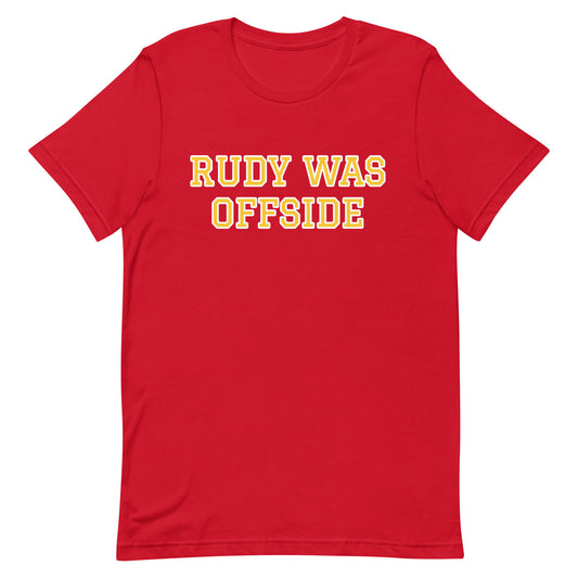 Rudy was offside t-shirt